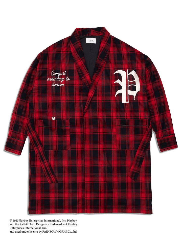 tain double push×playboy CHECK COAT TAIN×PLAYBOY – TAIN DOUBLEPUSH