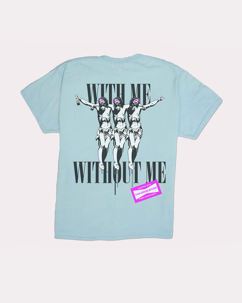 WITH ME SHORT SLEEVE T-SHIRTS BLUE