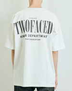 TWO FACED SHORT SLEEVE T-SHIRTS WHITE