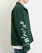 EMBROIDERY WORK JACKET GREEN