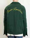 EMBROIDERY WORK JACKET GREEN